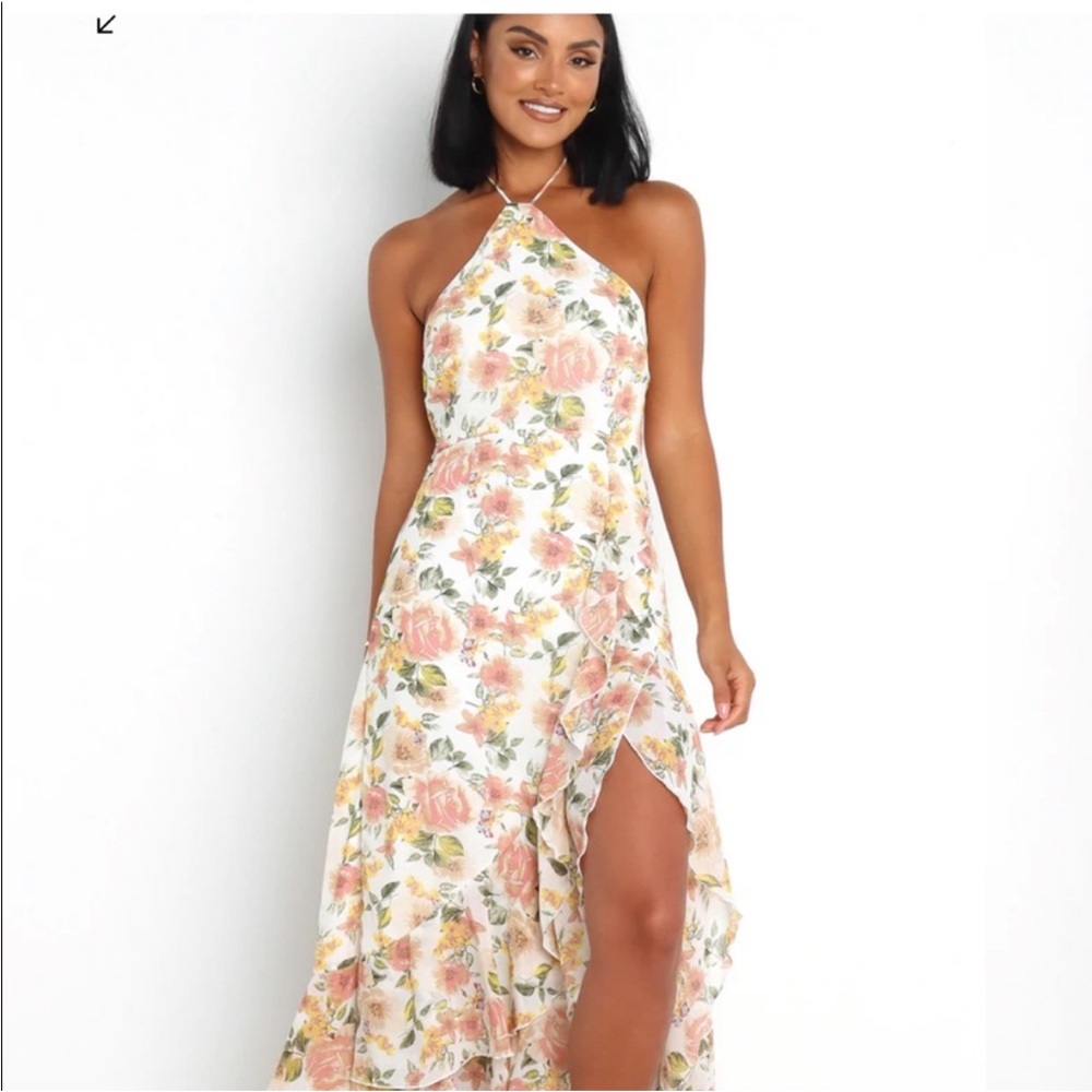 Petal and pup liv halter floral maxi dress